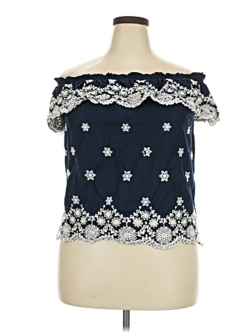 Maurices Short Sleeve Blouse (view 1)