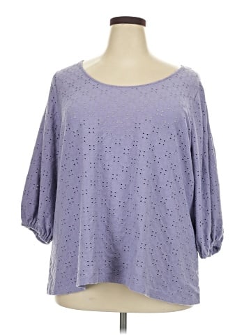 Ava & Viv 3/4 Sleeve Top (view 1)