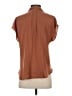 Nine West 100% Polyester Brown Short Sleeve Blouse Size S - photo 2