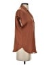 Nine West 100% Polyester Brown Short Sleeve Blouse Size S - photo 4
