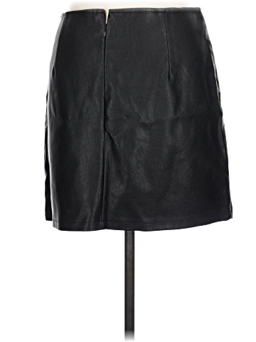 She + Sky Faux Leather Skirt (view 2)