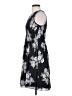 Ann Taylor LOFT 100% Polyester Floral Black Casual Dress Size 4 - photo 5