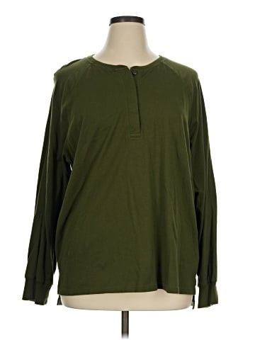 Madewell (Re)sourced Cotton Henley Relaxed Tee (view 1)