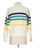 Lands' End 100% Cotton Stripes Ivory Pullover Sweater Size 10 - 12 - photo 2