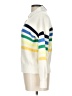 Lands' End 100% Cotton Stripes Ivory Pullover Sweater Size 10 - 12 - photo 5