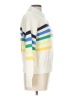 Lands' End 100% Cotton Stripes Ivory Pullover Sweater Size 10 - 12 - photo 4