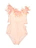 Nicole Miller Floral Pink One Piece Swimsuit Size 7 - 8 - photo 1