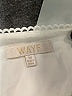 WAYF White Short Sleeve Blouse Size M - photo 7