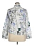 Unbranded 100% Polyester Print Silver 3/4 Sleeve Blouse Size XL - photo 2