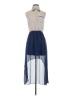 Maddy...K 100% Polyester Color Block Blue Casual Dress Size S - photo 1
