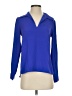 Amanda Uprichard 100% Polyester Blue Long Sleeve Blouse Size P (petite) - photo 1