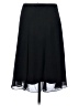 George 100% Polyester Solid Black Formal Skirt Size 4 - photo 2