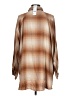 BDG Plaid Brown Long Sleeve Blouse Size L - photo 2