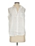 Frank & Eileen 100% Linen White Sleeveless Button-Down Shirt Size XS - photo 1