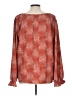 Jessica Simpson Red Long Sleeve Blouse Size L - photo 2