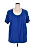 Catherines Blue Short Sleeve Top Size 1X - photo 1