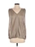 Amadi Metallic Silver Sleeveless Blouse Size S - photo 1