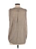Amadi Metallic Silver Sleeveless Blouse Size S - photo 2