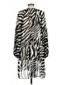 H&M Animal Print Silver Casual Dress Size L - photo 2