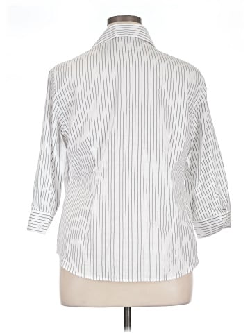 Jones New York Signature 3/4 Sleeve Button-Down Shirt (view 2)