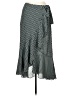 Max Studio 100% Polyester Chevron-herringbone Green Casual Skirt Size L - photo 1