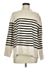 Be Cool Stripes Ivory Turtleneck Sweater Size M - photo 1
