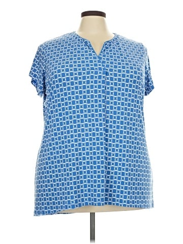 Susan Graver Short Sleeve Blouse (view 1)