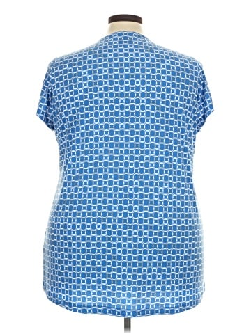 Susan Graver Short Sleeve Blouse (view 2)