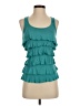 Eyeshadow Teal Sleeveless Blouse Size S - photo 1
