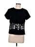 Talbots Black Short Sleeve Top Size 8 - photo 1