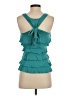 Eyeshadow Teal Sleeveless Blouse Size S - photo 2