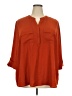 Kim Rogers Orange 3/4 Sleeve Blouse Size 3X - photo 1
