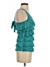 Eyeshadow Teal Sleeveless Blouse Size S - photo 4
