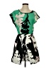 Tibi Graphic Green Cocktail Dress Size 4 - photo 1