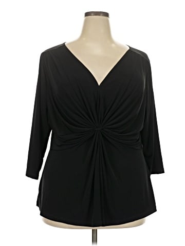 NY Collection 3/4 Sleeve Top (view 1)