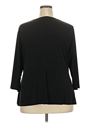 NY Collection 3/4 Sleeve Top (view 2)