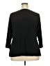 NY Collection Black 3/4 Sleeve Top Size 3X - photo 2