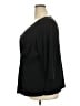 NY Collection Black 3/4 Sleeve Top Size 3X - photo 5