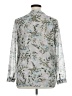 Coldwater Creek 100% Polyester Silver Long Sleeve Blouse Size 14 - photo 2
