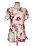 The Limited Floral Ivory Short Sleeve Blouse Size L - photo 1