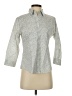 L.L.Bean Paisley Gray 3/4 Sleeve Button-Down Shirt Size XS - photo 1