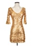 Rosio Gold Cocktail Dress Size XS (estimated) - photo 1