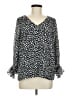 Vince Camuto 100% Polyester Black 3/4 Sleeve Blouse Size M - photo 1