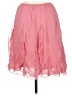 Papillon 100% Rayon Solid Pink Formal Skirt Size M - photo 2
