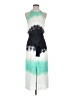A.L.C. 100% Silk Tie-dye Teal Casual Dress Size 2 - photo 1