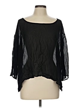 Eileen Fisher 3/4 Sleeve Silk Top