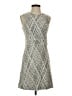 Ann Taylor Chevron-herringbone Gray Casual Dress Size 4 Petite - photo 1