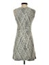 Ann Taylor Chevron-herringbone Gray Casual Dress Size 4 Petite - photo 2