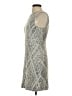 Ann Taylor Chevron-herringbone Gray Casual Dress Size 4 Petite - photo 5