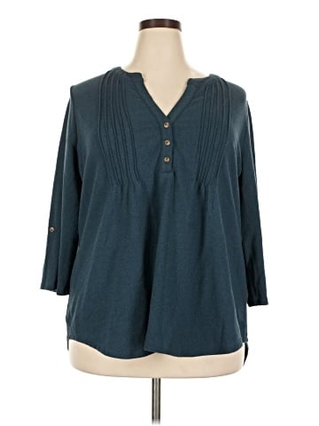 Notations 3/4 Sleeve Blouse (view 1)